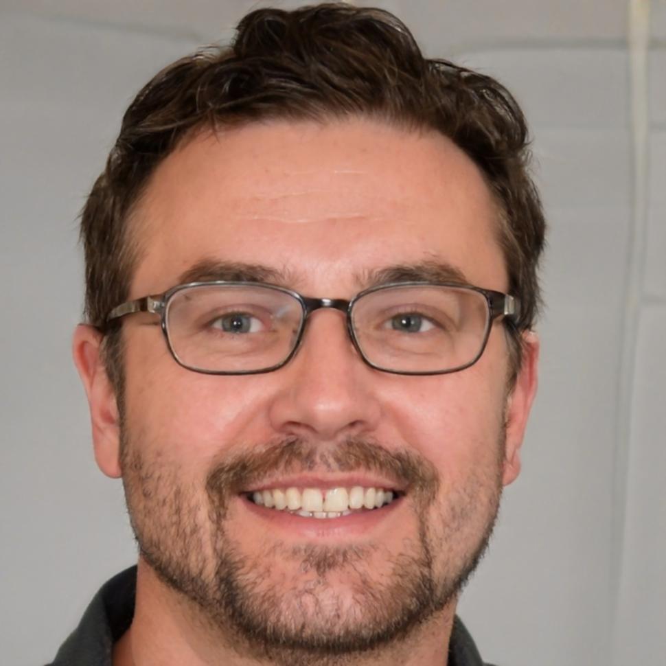 Aleksander Novak reviewing local SEO student work